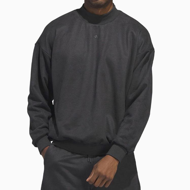 Adidas THE 2024 COLLECTION Sweatshirts Unisex Charcoal Black Crew Neck Moderate Regular IN7696