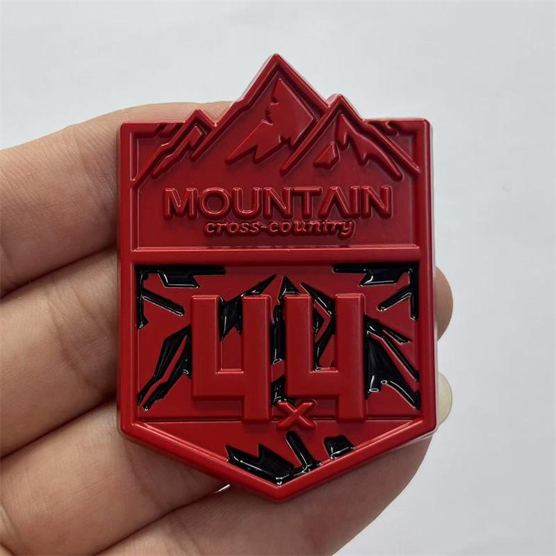 JEEP Wrangler Highlander 4X4 Off-Road Metall Schneebirge Emblem Aufkleber