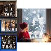Christmas Static Cling Window Decals With White Christmas Tree For Holiday Decor