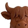Highland Cow Pen Holder Makeup Brush Organizer Plastic Desktop Decor Cute Desk Accessory for Pens Scissors Office Supplies