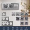 1Pcs 220V 16A 250V Panel Wall Switch EU French Socket Module  for EU Standard Wall Mount DIY