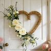 Valentine's Day Wreath, Heart Wreath, Door Decoration, Home Door Hanging, Front Door Wreath, Spring