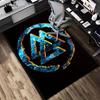 1pc Ice Fire Themed Rug for Home Decor, Non-slip Office Carpet, Chair mat, Outdoor Mat, Christmas and Halloween gifts-0731098