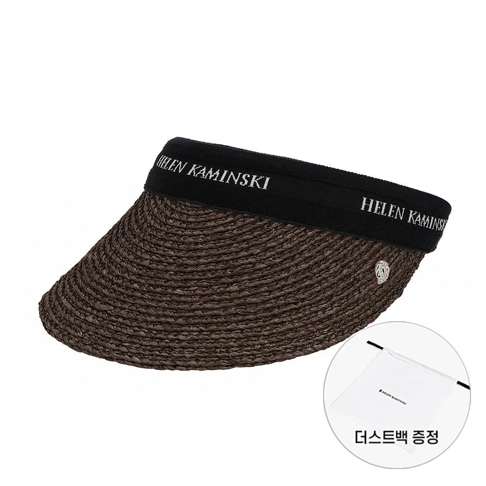 

Helen Kaminski Charcoal Black Logo Visor Sun Cap Hat52204 Bianca 8 HAT52204 CHBL