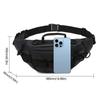 Men Fishing Waist Pack Waterproof Tactical Fanny Pack Multifunctional Zipper Storage Bag Anti-Theft for Outdoor Camping