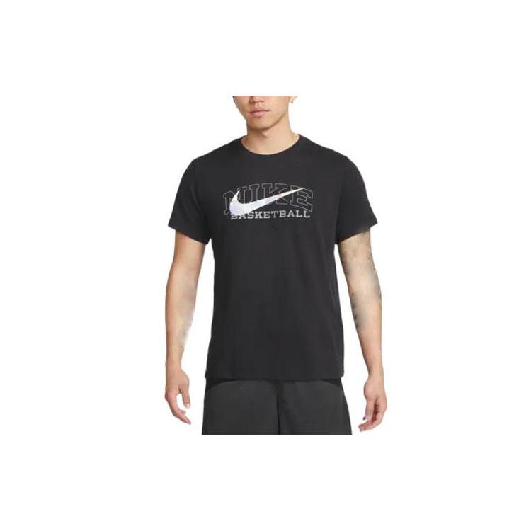 Nike T Shirts Men's Black Crew Neck Moderate Straight Fit DR7643-010