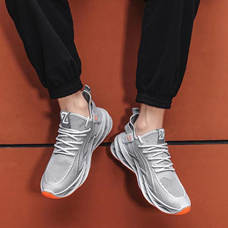 Καλοκαιρινή Νέα Ανδρικά Casual Αθλητικά Παπούτσια Ανδρικά Flying Weaving Shock για τρέξιμο