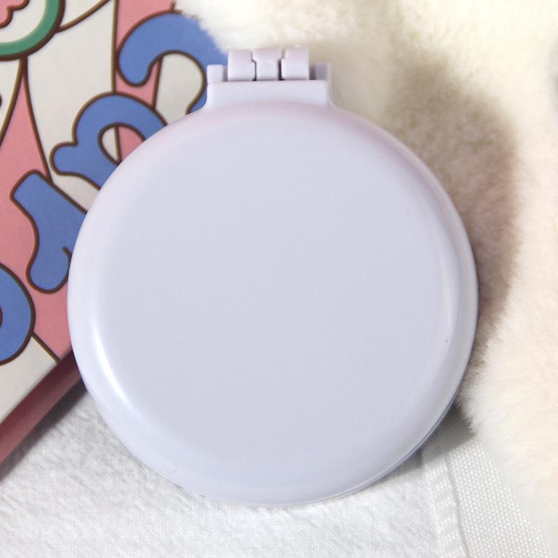 Cute Cartoon Folding Comb with Cosmetic Mirror for Girls Air Cushion Massage Portable Comb  Kids Dress Up Makeups Toy Gifts