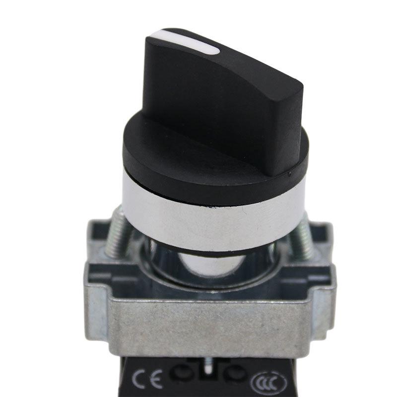 LA155P-BD25 Two-Position Knob Switch, IP67 Waterproof, Copper Parts, Silver Contacts, 22MM