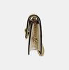 [Pre-Owned] Sylvie Gold Buckle Striped Web Chain Leather Mini Square Crossbody Bag - Good #1JODX7F