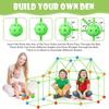 Glow-In-The-Dark DIY Fort Construction Creative Toy Fort Building Kit 3D Castles Tunnels Tents Games Educational Play Tent Toys