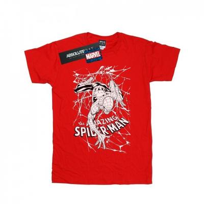 Womens/Ladies Spider-Man Web Crawler Cotton Boyfriend T-Shirt