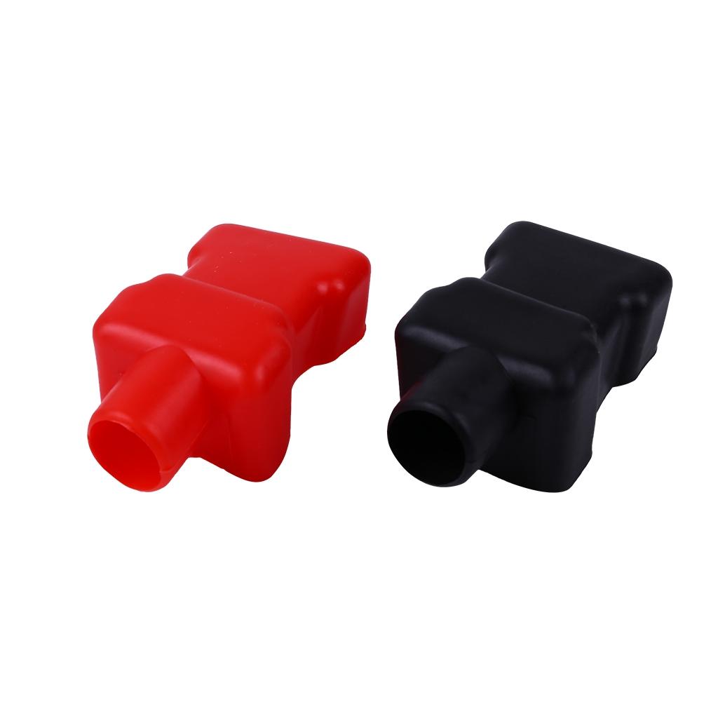 Accessories Battery Terminal Cover Set Auto 2Pcs Rubber Wear resistant