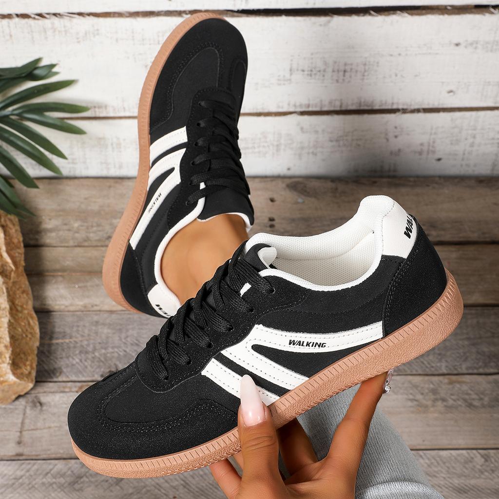 Fashion 2025 New Ladies Black Sneakers Soft-soled Comfortable Shoes Women Leisure Joker Walking Shoes Tenis Feminino Zapatillas Mujer