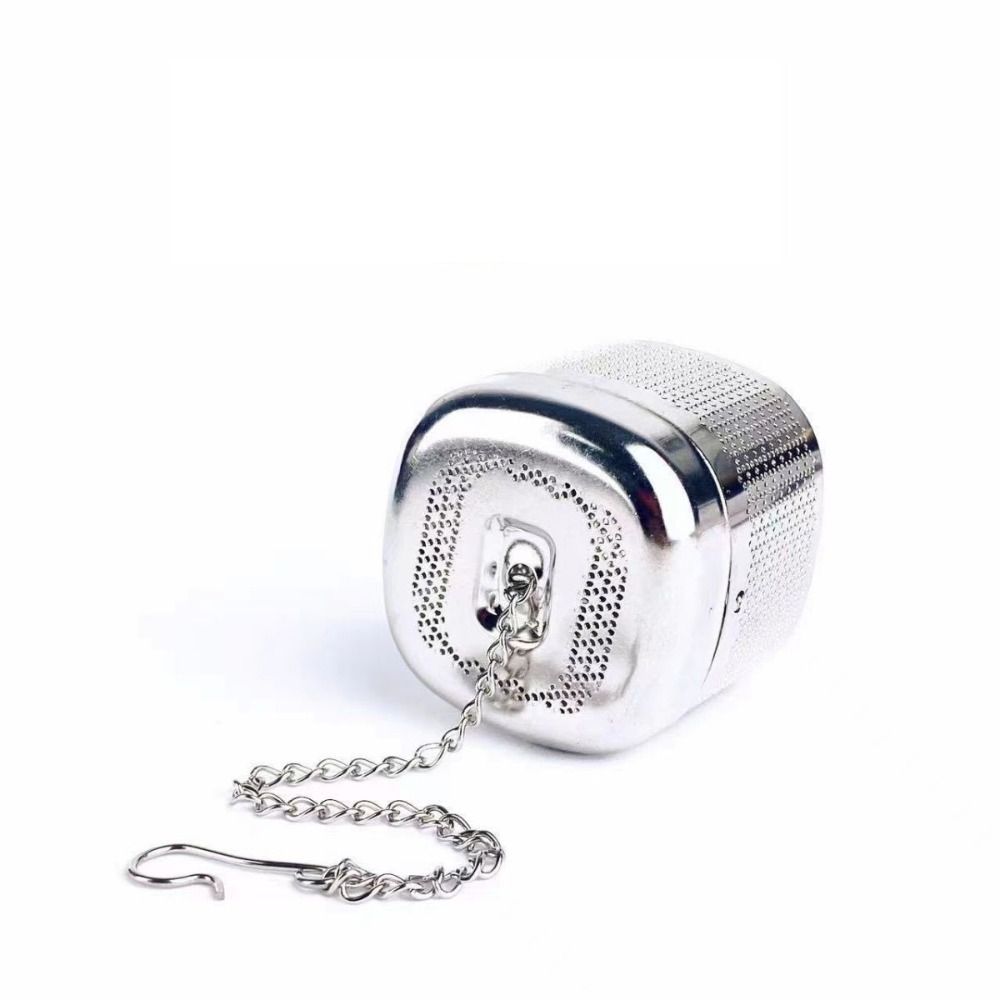 2 Set Stainless Steel Square Tea Infuser Ball Tea Strainer Teaware Tea Filter  Cooking