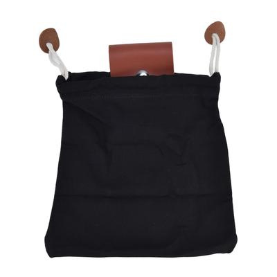 Foraging Pouch PU Leather Canvas Fruit Picking Storage Bag Waist Hanging Tool Bag for Outdoor