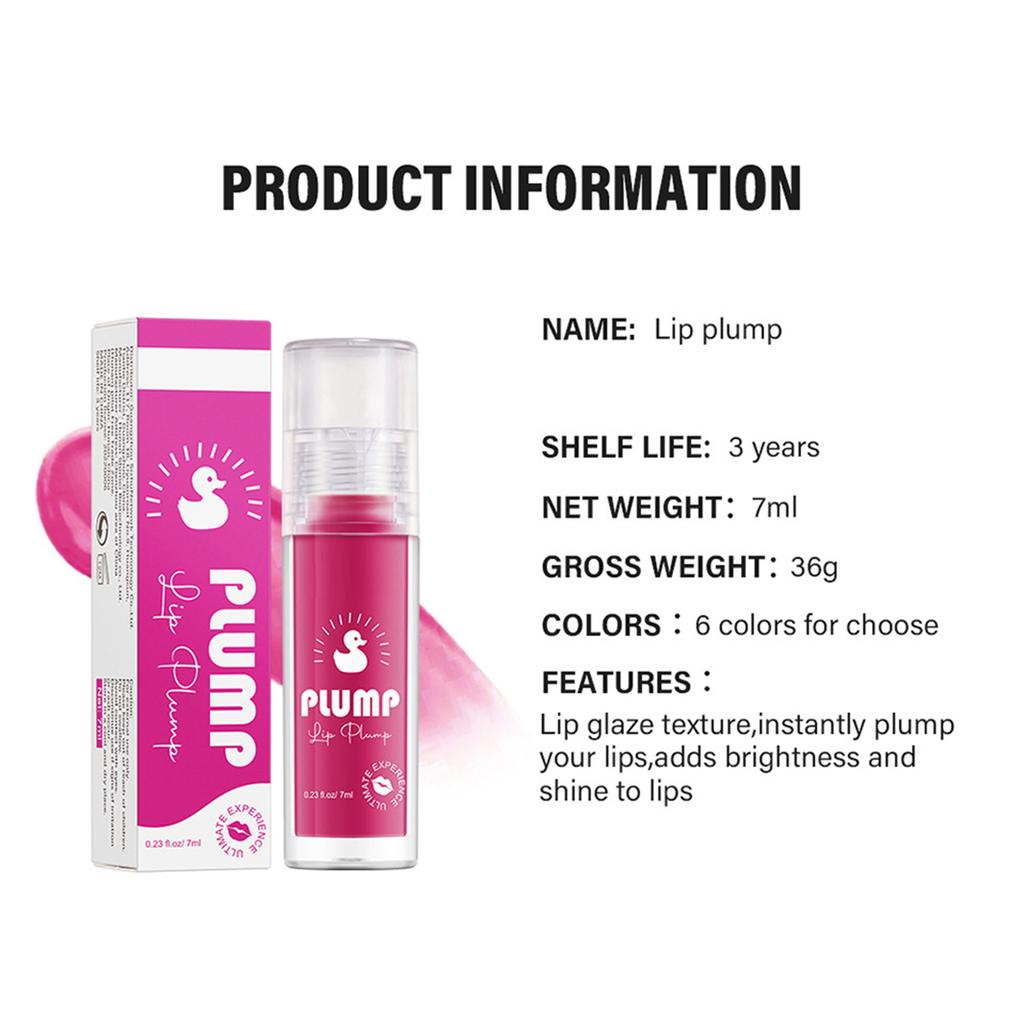 Plump & Shine Lip Gloss - 1Pc Moisturizing Lip Plumper with Ultra-Glossy Finish, Nourishing Formula for Naturally Fuller Lips