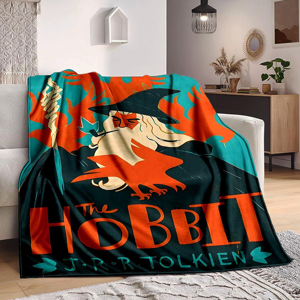 1pc The Hobbit Blanket Lightweight Flannel Throw For Sofa, Bed, Travel, Livingroom, Office, Couch, Chair, And Bed