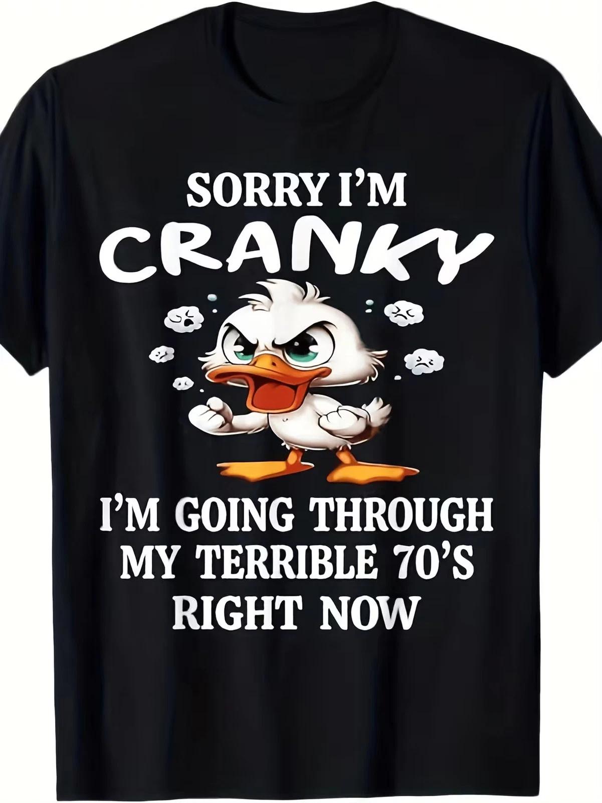 1pc Retro 70s Duck T-Shirt - Vintage Boyfriend/Girlfriend Shirt with Funny Duck S