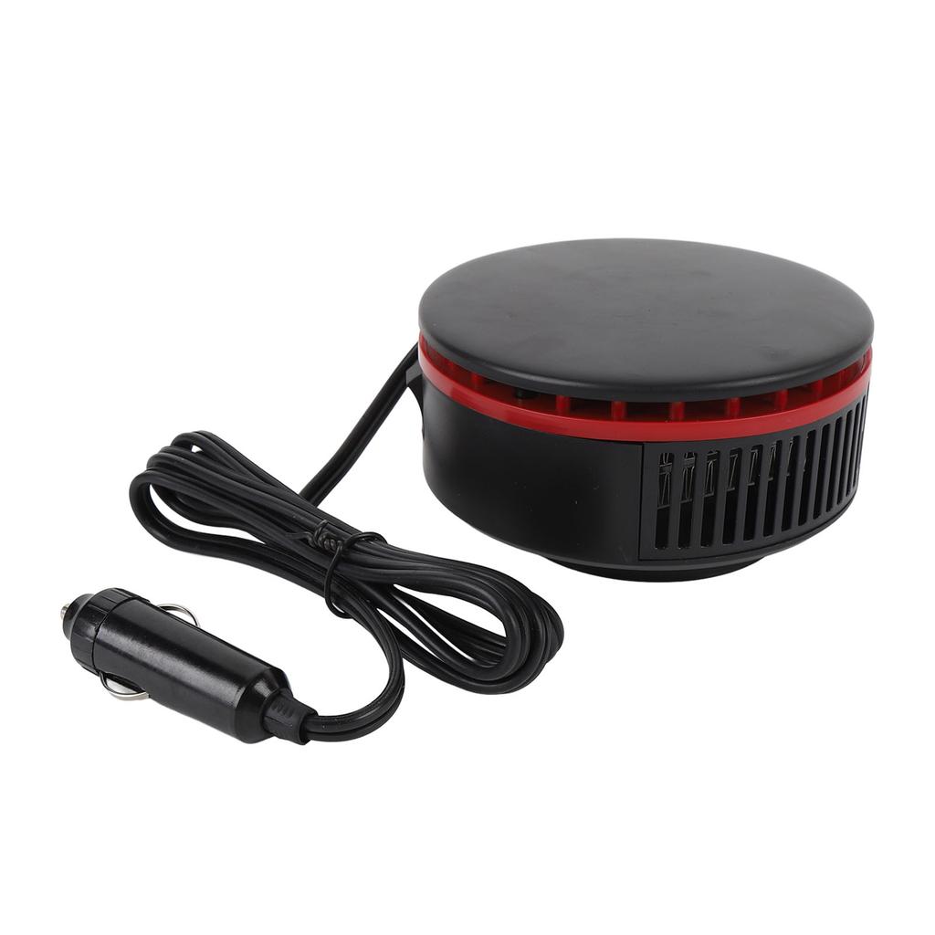 Car Heater 12V 360 Degrees Rotatable Easy To Install Windscreen Defroster Defogger for Driving Black Red