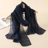 New Print Chiffon Scarf Shawl Women Sunscreen Silk Scarf Turban Long Wrap Beach Travel Outdoor Accessories Trendy Headband