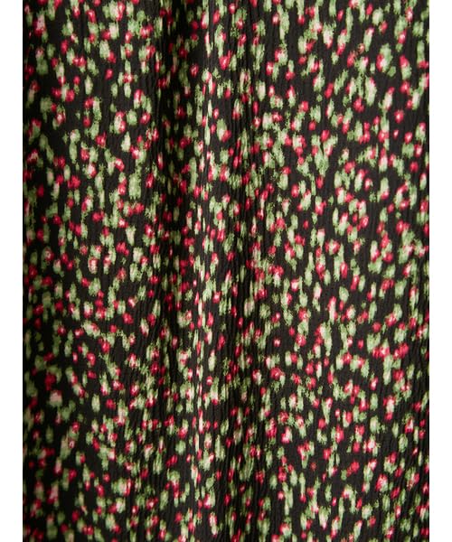 Crepe Satin Print Dress FWFO251074MIX0