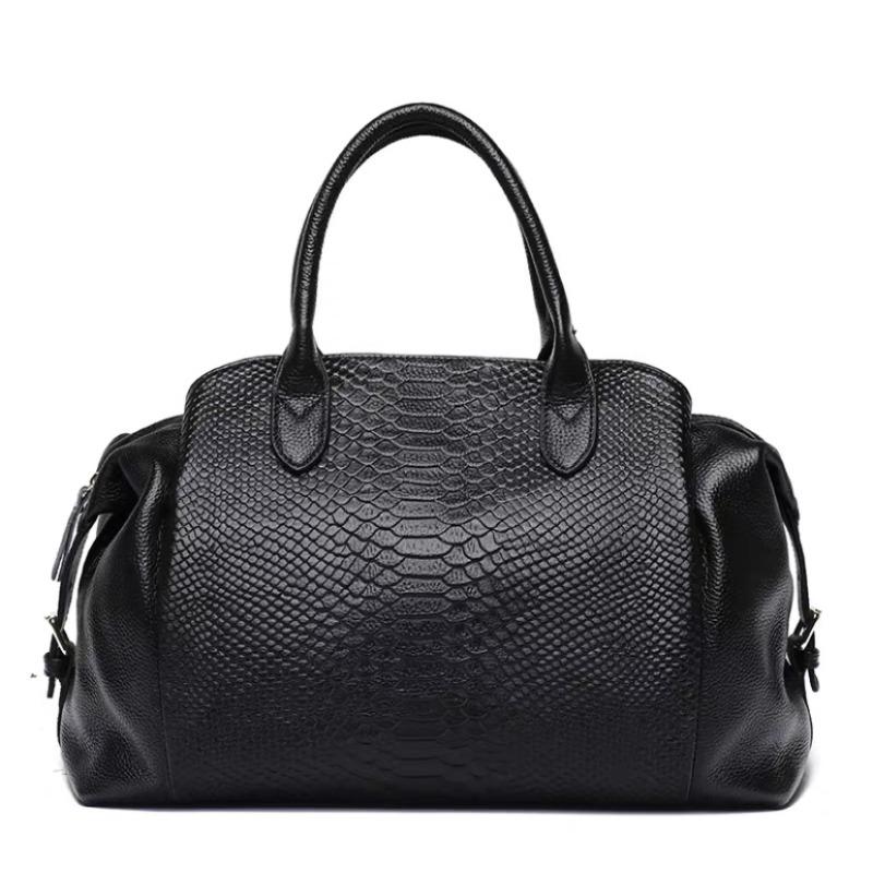 

Весенняя новая сумка через плечо из натуральной кожи, большая сумка из коровьей кожи, модная женская сумка с рисунком змеи