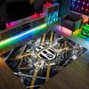 Juventus FC Design Crystal Velvet Carpet Cozy Non?Slip Printed Rug For Bedroom Living Room Entrance