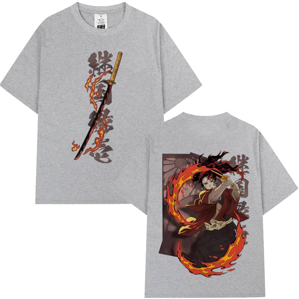 

Anime Demon Slayer Tsugikuni Yoriichi Graphic T Shirt Unisex Women Clothing Fashion Tshirt Male Casual Cotton Tshirts 3XL