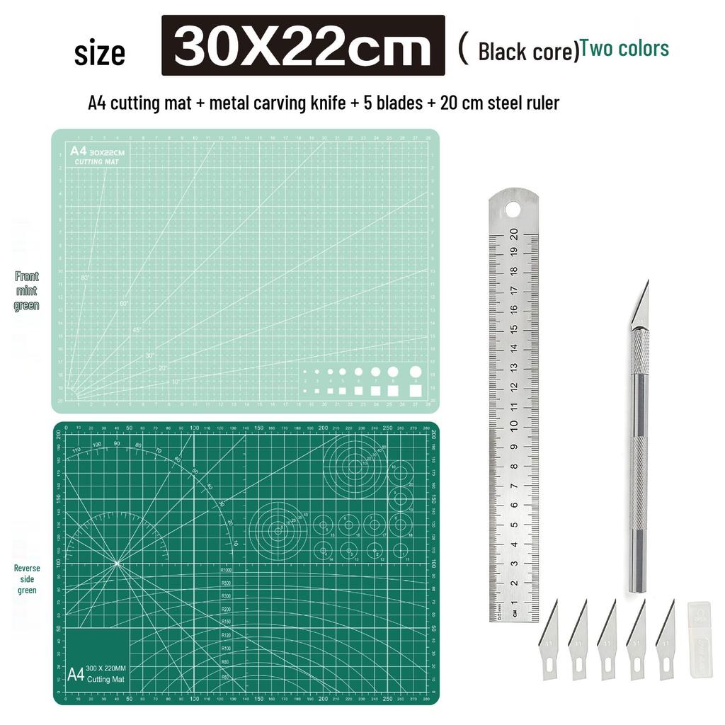 A4 3mm Thick Cutting Mat - Durable Handmade Desktop Pad for Paper Cutting & Writing