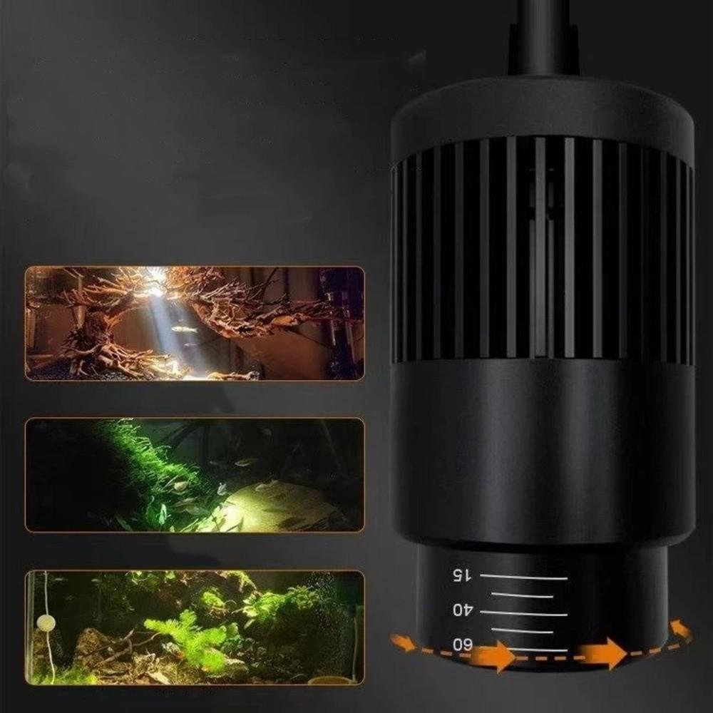 Rotatable LED Aquarium Light Dimming Adjustable Focus Spotlight Portable Fish Tank Clip Lamp  Home