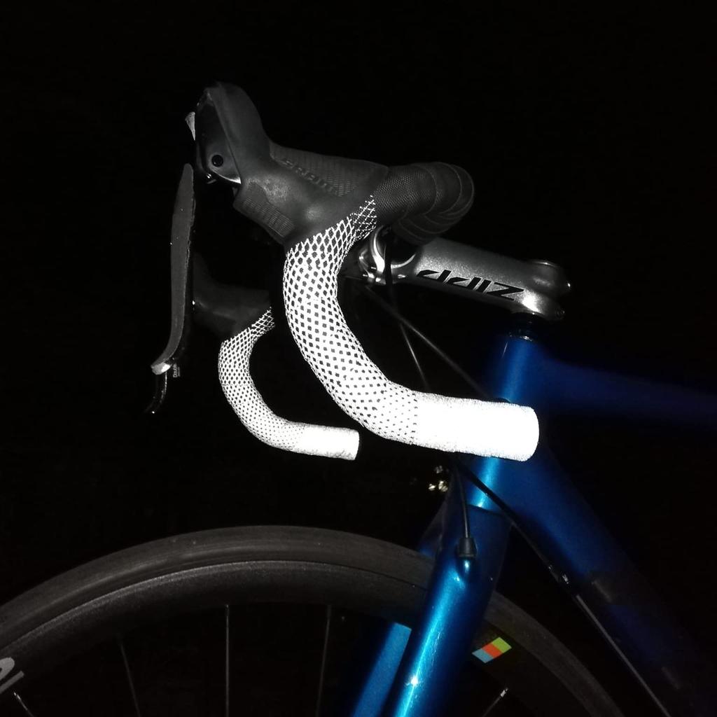 BBB Bicycle Bar Tape Reflective Ribbon 200x3cm Reflective Black/Silver BHT-17