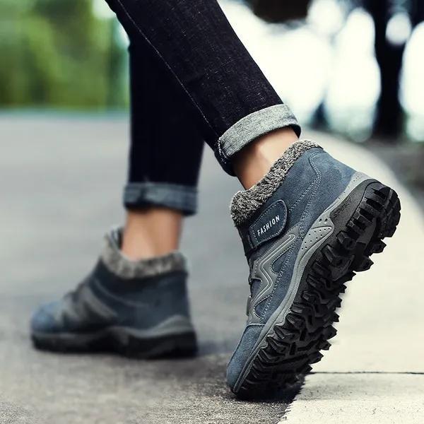 Pánské a dámské zimní boty Bavlna Teplé Pohodlné Sněhule Protiskluzové kotníkové boty Outdoorové turistické boty