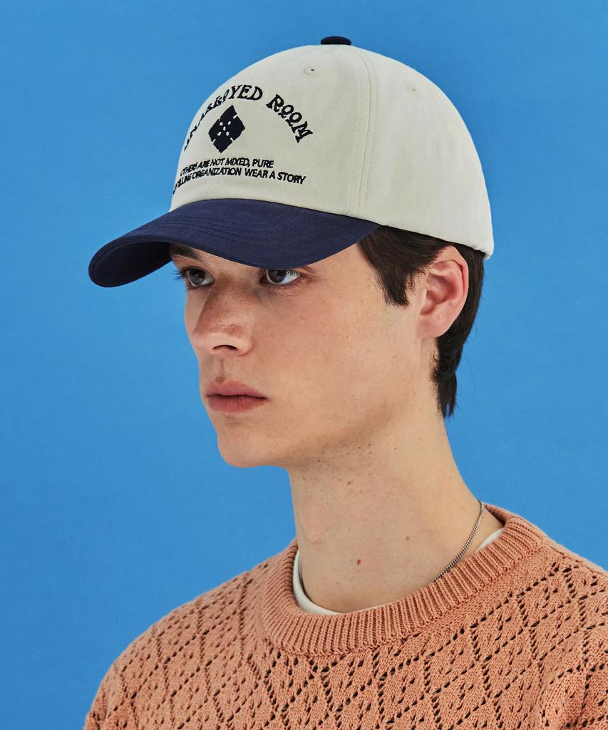 UNALLOYED Room Logo Ball Cap / Ivory