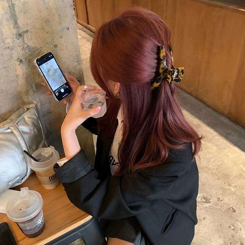 Nanrui Women s Large French Leopard Print Acetate Hair Claw Clip