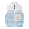 Martine Golf Color Block Down Vest_Blue
