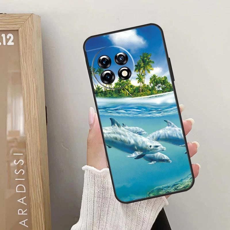 Animal Dolphin Case For OnePlus Nord 5 CE 2 3 4 Lite N20 N30 OnePlus 15 R 13R 12R 10R 13T 10T 11 12 13 Cover