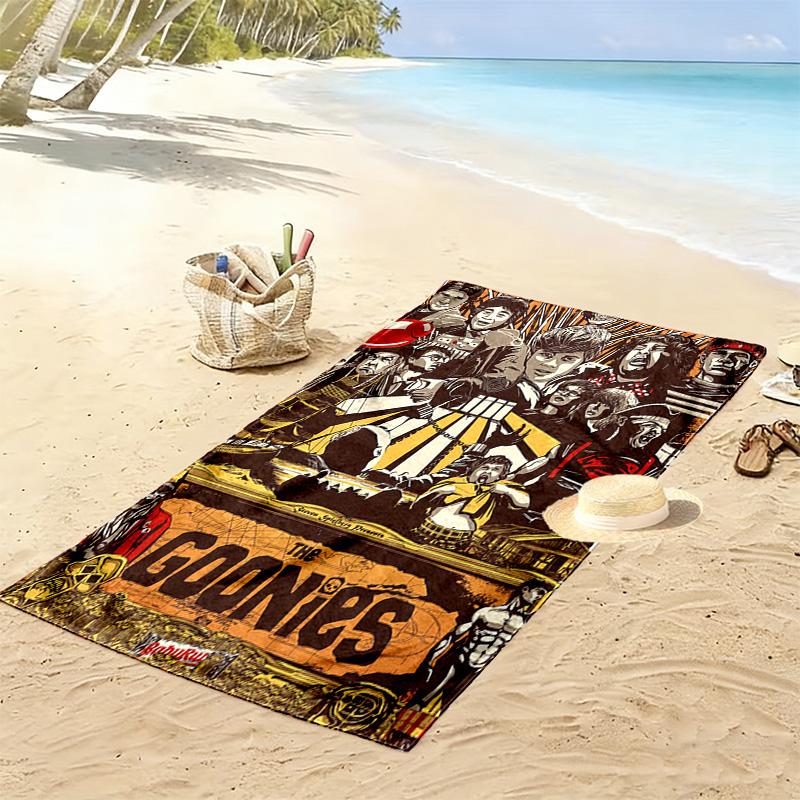 The Goonies 2D Flat Print Beach Towel, Large Soft Quick Dry Towel for Beach Camping SwimmingDSTJ0925286