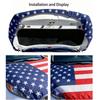 Patriotic American Flag Engine Hood Cover Elastic Polyester Hood Protector With Secure Clip For Auto Decor
