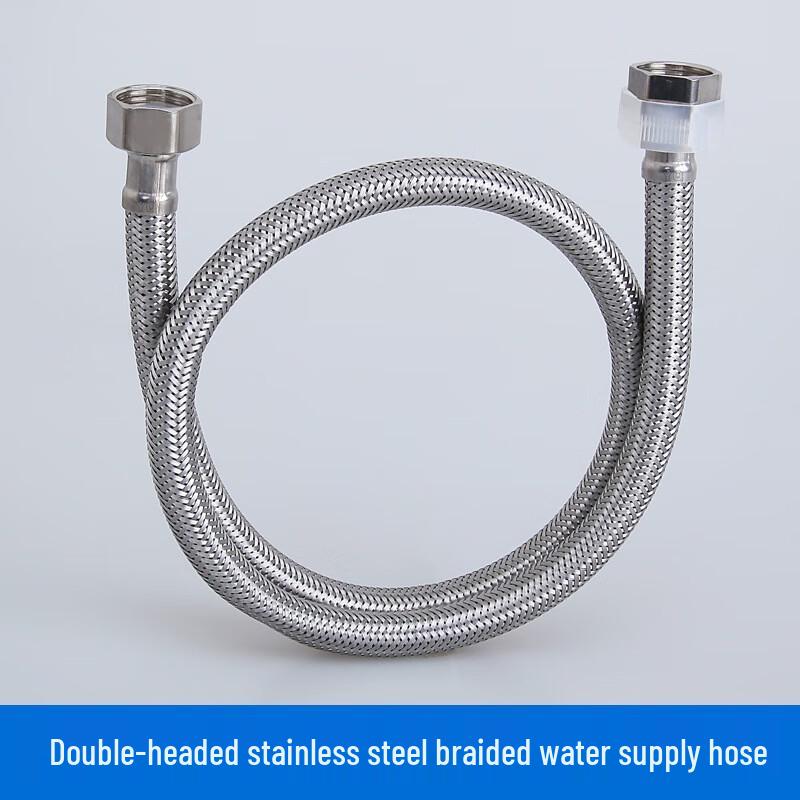 LANGZHIWEN 304 Stainless Steel Braided Inlet Hose 1/2-inch (10-Pack)