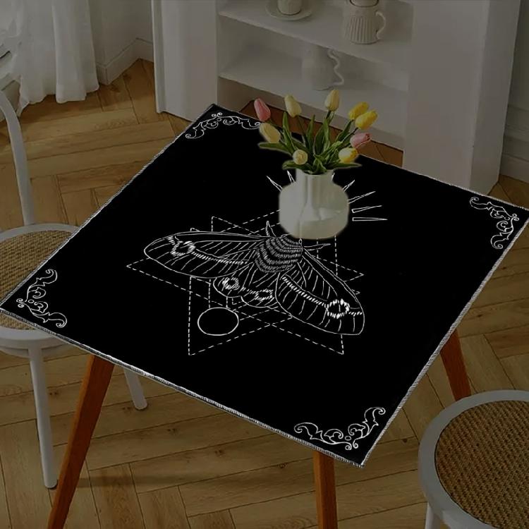 Eye Insect Pattern Tarots Card Tablecloth Altars Cloth Altars Cloth Divinations Card Table Cloth Tapestry Easy to Use