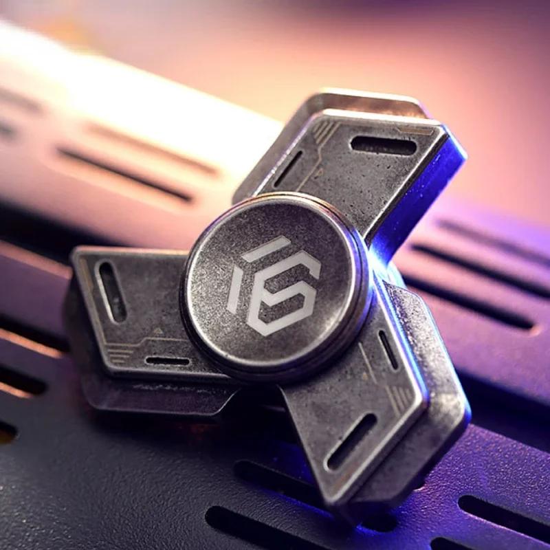 

Stainless Steel Fidget Spinner Toy Edc Metal Stress Relief Genius Fingertip Gyroscope Steel Battle Armor Boy Adults Toys