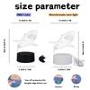 3D Creative Shark LED Night Light - USB Powered Modern Acrylic Design, Suitable for Bedroom Environments and Learning Spaces