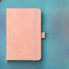 Creative Mini Pocket Notebook A6 Size Leather Cover Study Manual with Elastic Strap Liner Pages Office Supplies