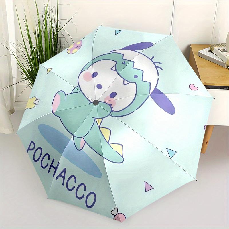 

Pochacco,Cute Automatic opening and closing folding umbrella with 8 rib frame and compact travel design,perfect for all occasions | Stylis