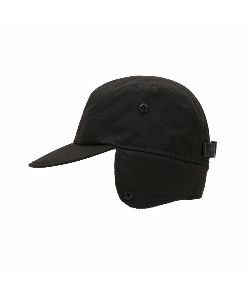 Eondeokeonteulol Winter Thermal Earflap Camp Cap Trapper Hat Earflap Unisex Flat Brim Hat Camp / Original Script / Ear Flap / F Black
