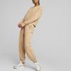 Puma Her Crew TR Solid Color Round Neck Sports Sweatshirt Women Sweatshirt Khaki 673109-89