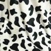 Tela de Terciopelo 100*160cm Lindo Patrón de Vaca Lechera Tela de Franela Suave Para Costura DIY Ropa de Cama Pijamas Manta para Mascotas Cojín de Sofá