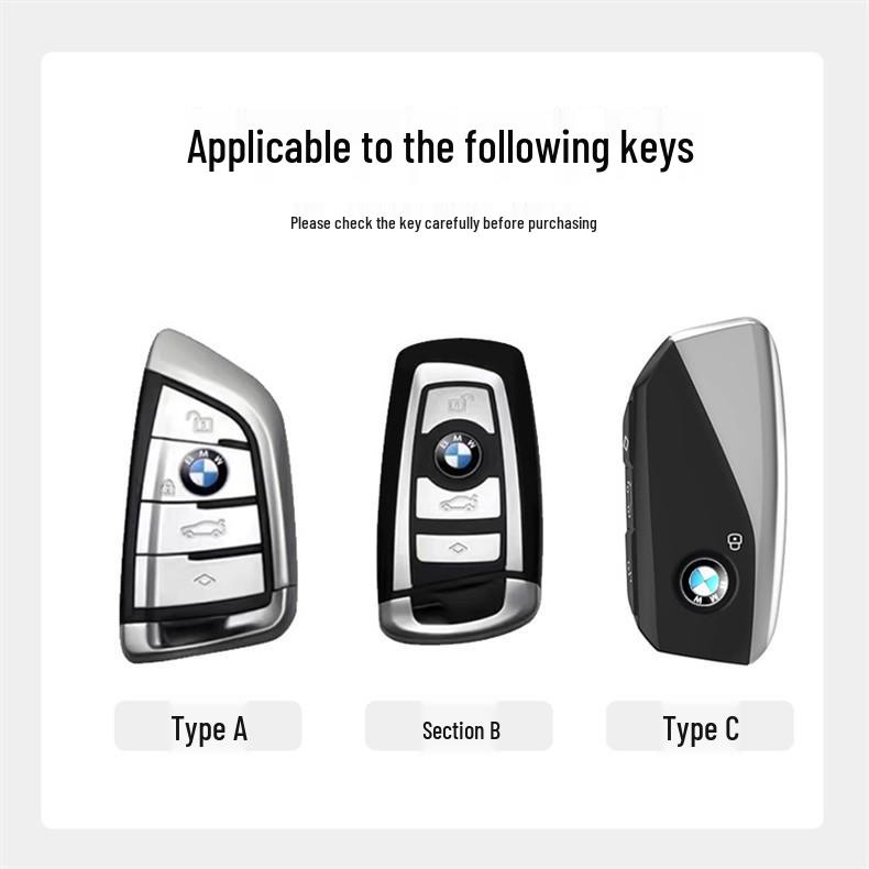 Compatible BMW Key Covers for X1/X2/X3/X4/X5/X6, 7/5/3 Series, Blade i3, and 525/325/530li Models