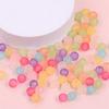 Transparent Frosted Acrylic Round Beads for DIY Jewelry and Beading